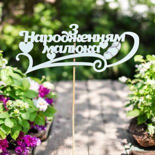 5 шт упаковка на шпажці - з народженням малюка 1041 фото