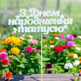 5 шт упаковка на шпажці - З Днем народження татусю 1344 фото
